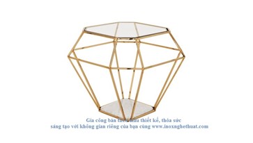 EICHHOLTZ ASSCHER SIDE TABLE Gia công inox cao cấp The luk 0982 620 546