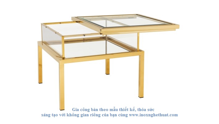 EICHHOLTZ HARVEY SIDE TABLE Gia công inox cao cấp The luk 0982 620 546