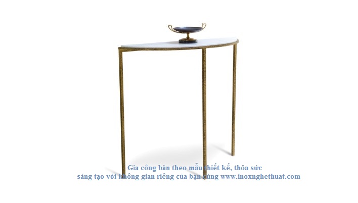 HAMMERED IRON CONSOLE TABLE