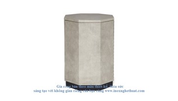 IKANDI OCTAGON FAUX SHAGREEN SIDE TABLE Gia công inox cao cấp The luk 0982 620 546